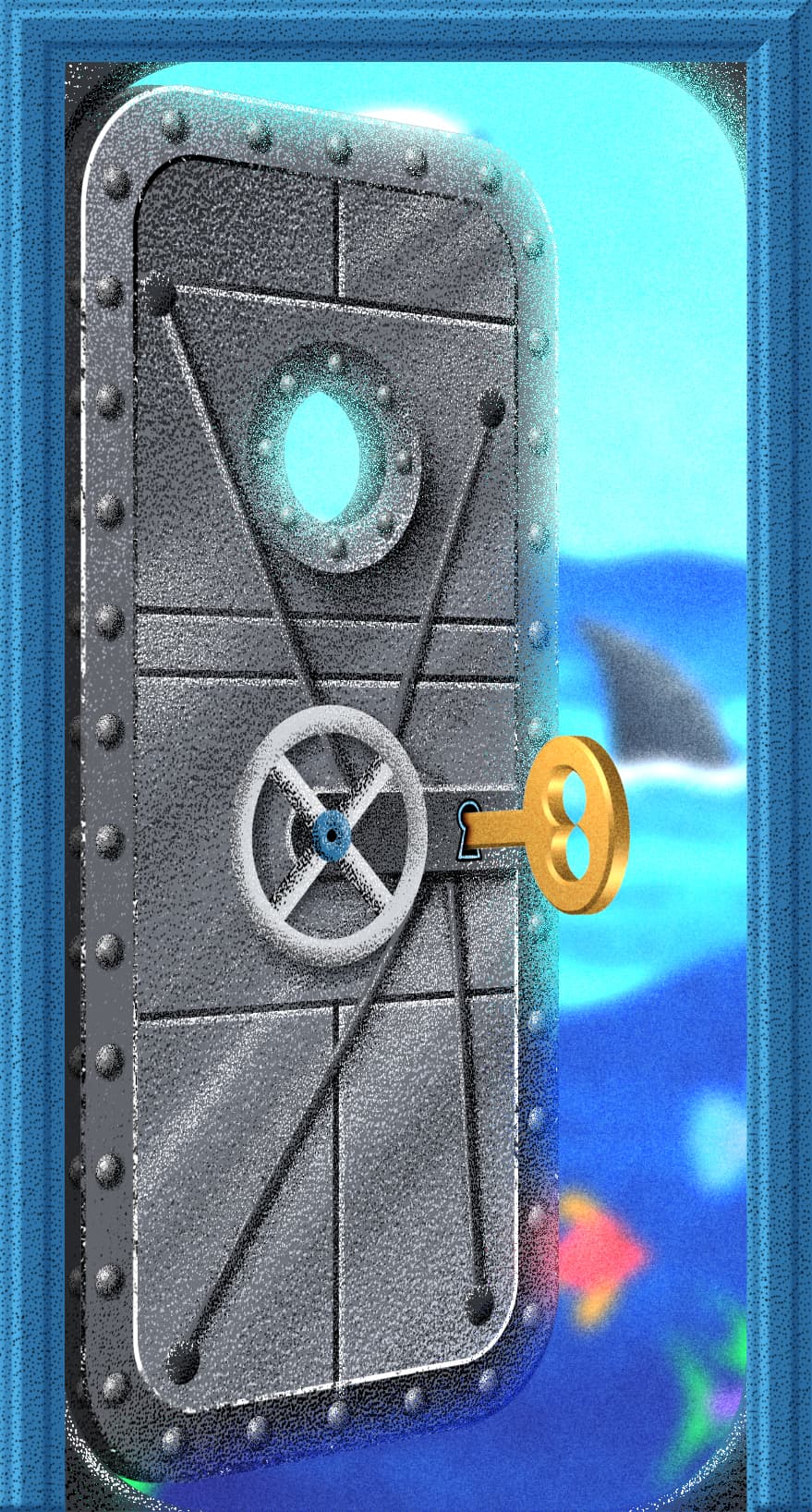 shark door opened